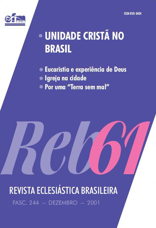 					Visualizar v. 61 n. 244 (2001): Unidade cristã no Brasil
				