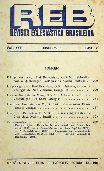 					Ver Vol. 25 Núm. 2 (1965): REB
				